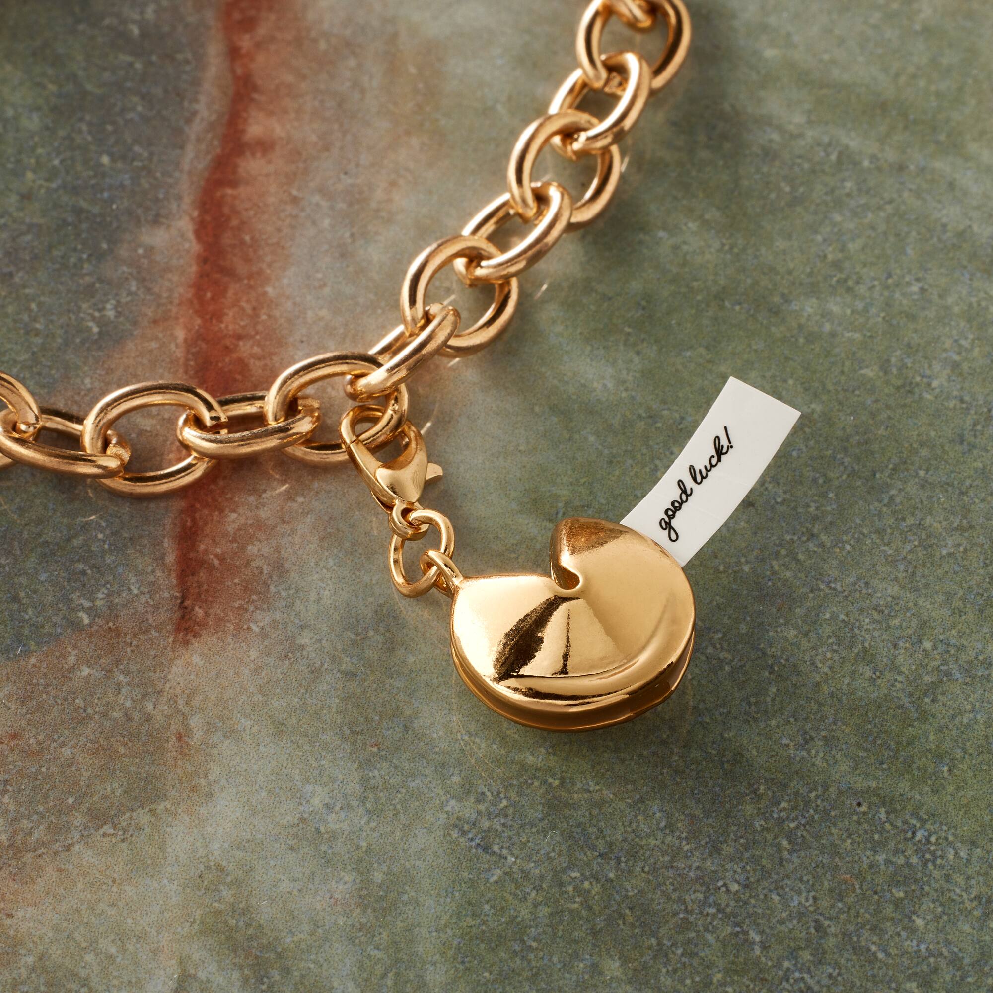 12 Pack: Gold Fortune Cookie Charm by Bead Landing™
